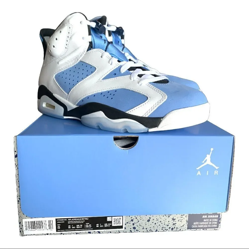 NIB Jordan 6 Retro UNC White